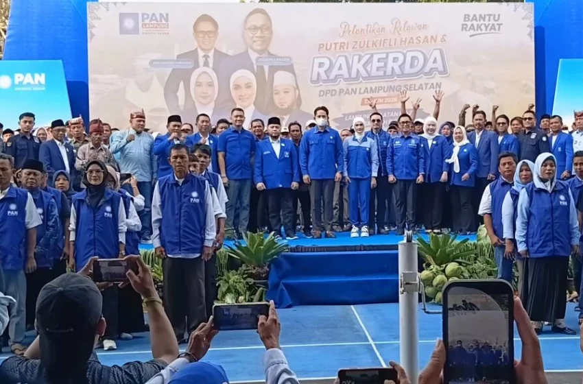 Putri Zulkifli Hasan Hadiri Pelantikan Relawan dan Rakerda PAN Lampung Selatan, Perkuat Konsolidasi Hingga Akar Rumput