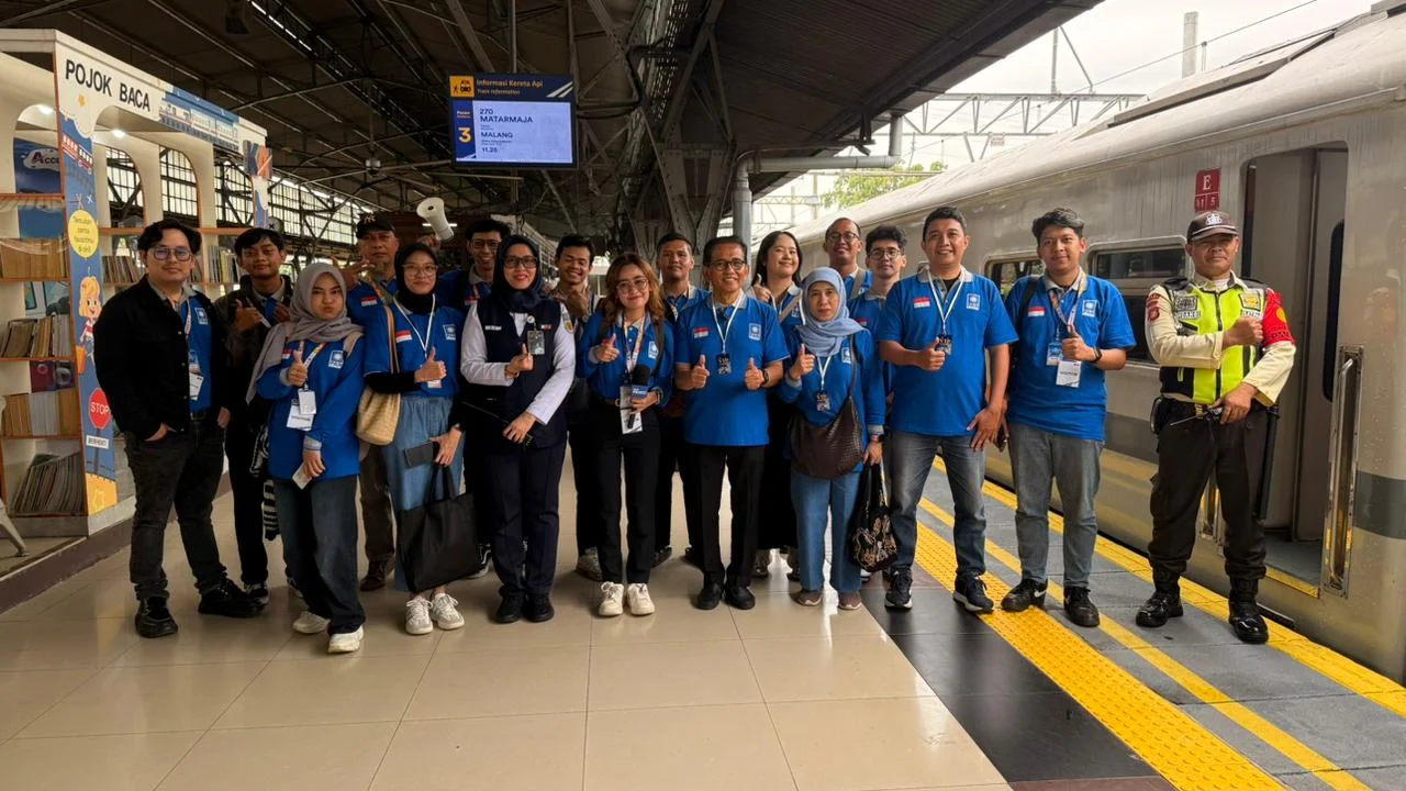 Mudik Gratis Ceria PAN 2026 : Berangkatkan Pemudik Gratis Naik Kereta ke Semarang